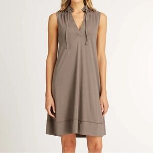 Indigenous Designs Sleeveless Tunic Midi Dress in Dusk Women's Medium Minimalist